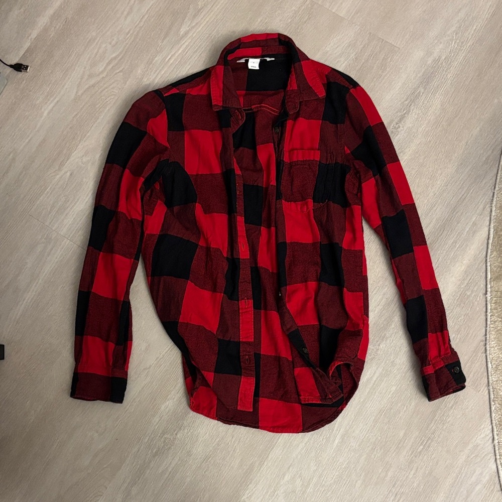 Red and Black Plaid women’s shirt